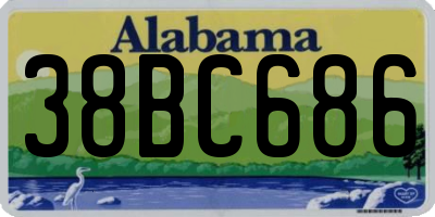 AL license plate 38BC686