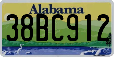 AL license plate 38BC912
