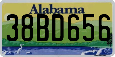 AL license plate 38BD656