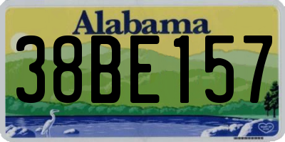 AL license plate 38BE157
