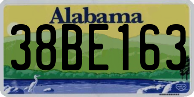 AL license plate 38BE163