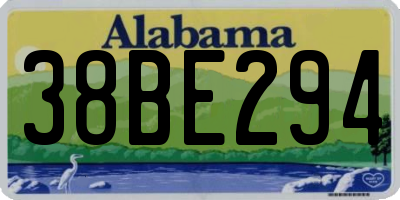 AL license plate 38BE294