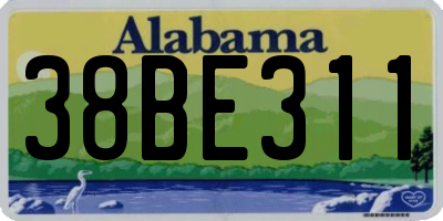 AL license plate 38BE311
