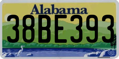 AL license plate 38BE393