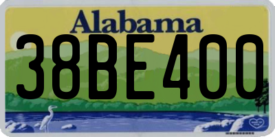 AL license plate 38BE400
