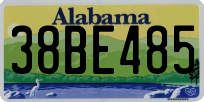 AL license plate 38BE485