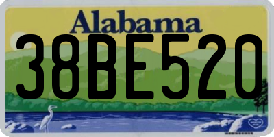 AL license plate 38BE520