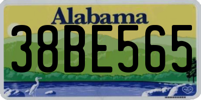 AL license plate 38BE565