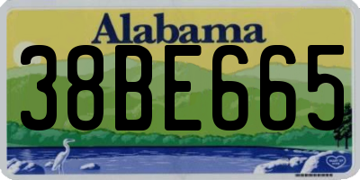 AL license plate 38BE665