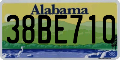AL license plate 38BE710