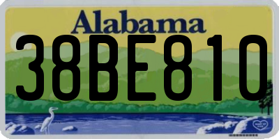 AL license plate 38BE810