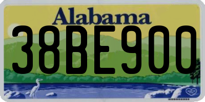 AL license plate 38BE900