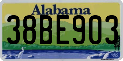 AL license plate 38BE903