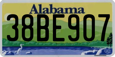 AL license plate 38BE907