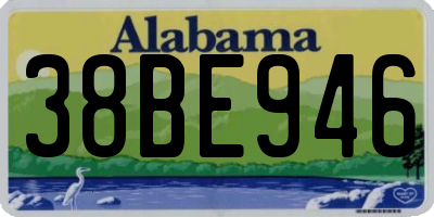 AL license plate 38BE946