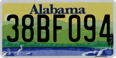 AL license plate 38BF094