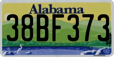 AL license plate 38BF373