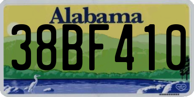 AL license plate 38BF410