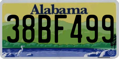 AL license plate 38BF499