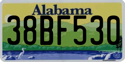 AL license plate 38BF530