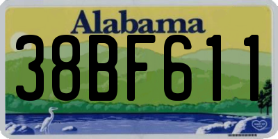 AL license plate 38BF611