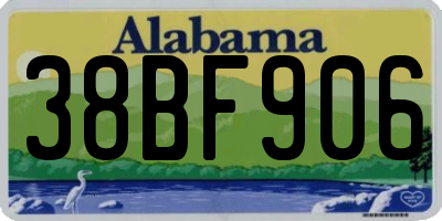 AL license plate 38BF906