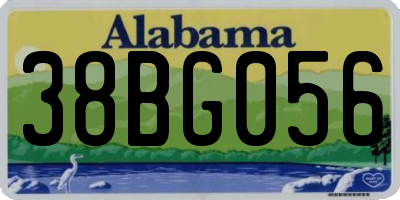 AL license plate 38BG056