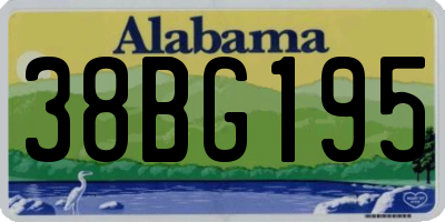 AL license plate 38BG195