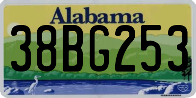 AL license plate 38BG253