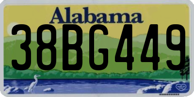 AL license plate 38BG449