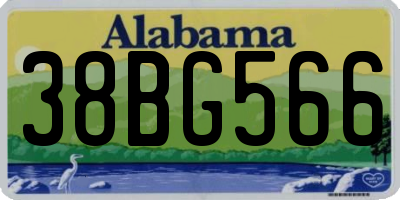 AL license plate 38BG566