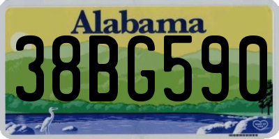AL license plate 38BG590