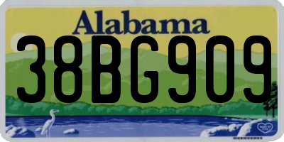 AL license plate 38BG909
