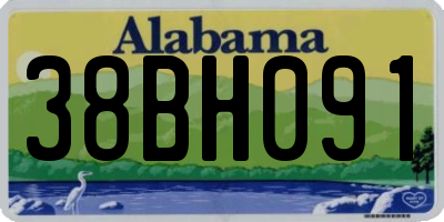 AL license plate 38BH091