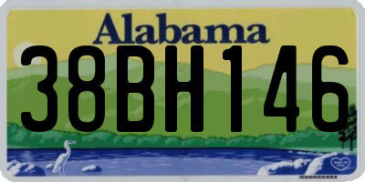 AL license plate 38BH146