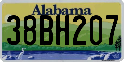 AL license plate 38BH207