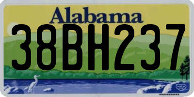 AL license plate 38BH237