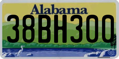 AL license plate 38BH300