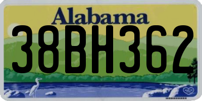 AL license plate 38BH362