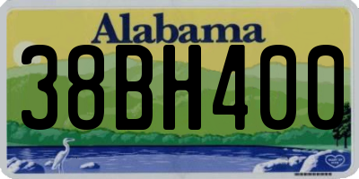 AL license plate 38BH400
