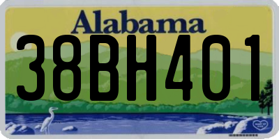 AL license plate 38BH401