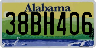 AL license plate 38BH406