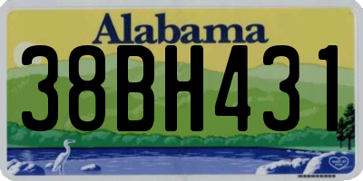 AL license plate 38BH431