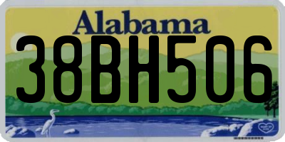 AL license plate 38BH506