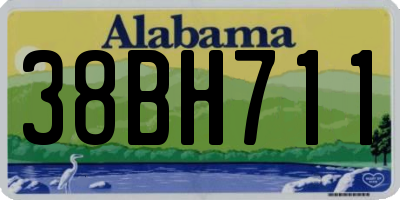AL license plate 38BH711