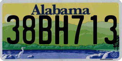 AL license plate 38BH713