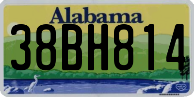 AL license plate 38BH814
