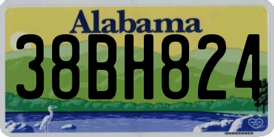 AL license plate 38BH824