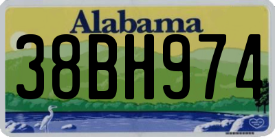 AL license plate 38BH974
