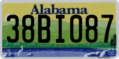 AL license plate 38BI087